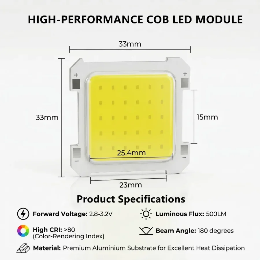 도매 10010PCS 3V LED COB 통합 칩 맞춤형 고휘도 스포트라이트 라이트 휴대용 캠핑 전구 액세서리