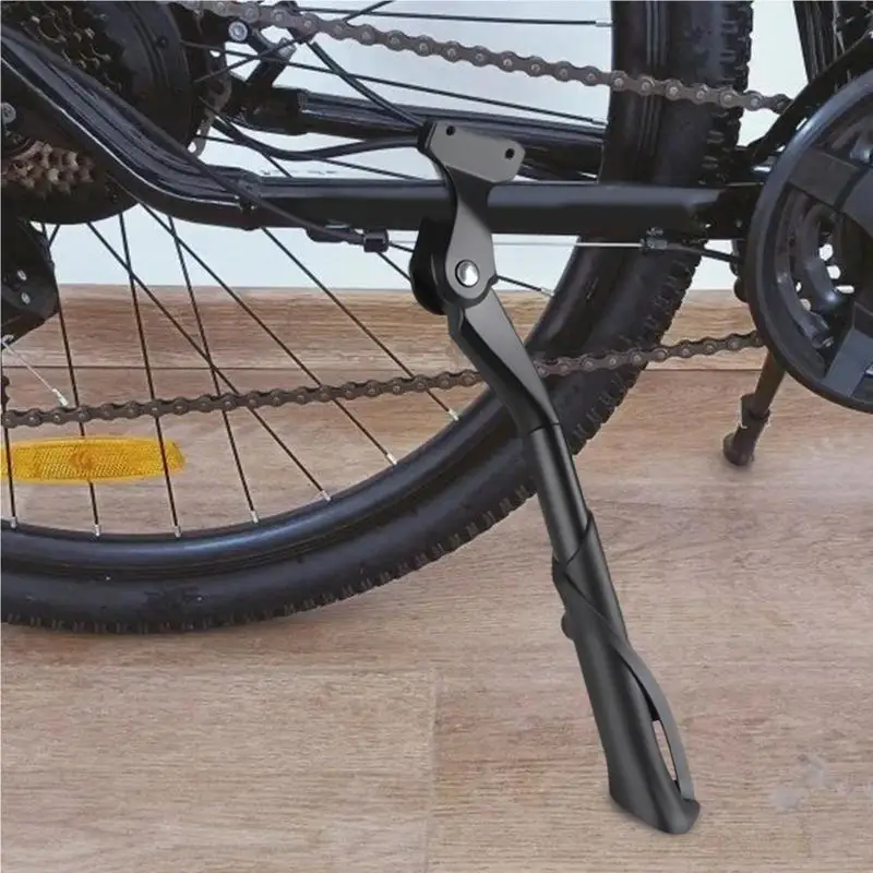 Béquille de vélo solide, support latéral de vélo en alliage d'aluminium  haute résistance, longueur réglable