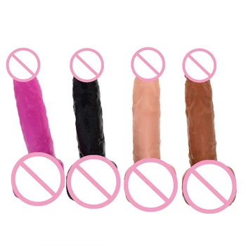 Funs Giant Dildodos Sex Machine Vibrate Penise Strapon Toys For Men Anal Hook Male Masturbator Telescopic Vibrator Toys Cream 6