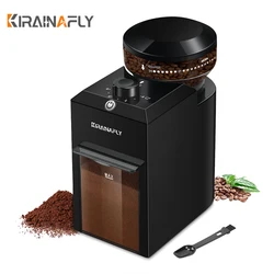 Electric Burr Mill Coffee Grinder with 28 Adjustable Settings - 220V-EU Charger (CBG-8001)