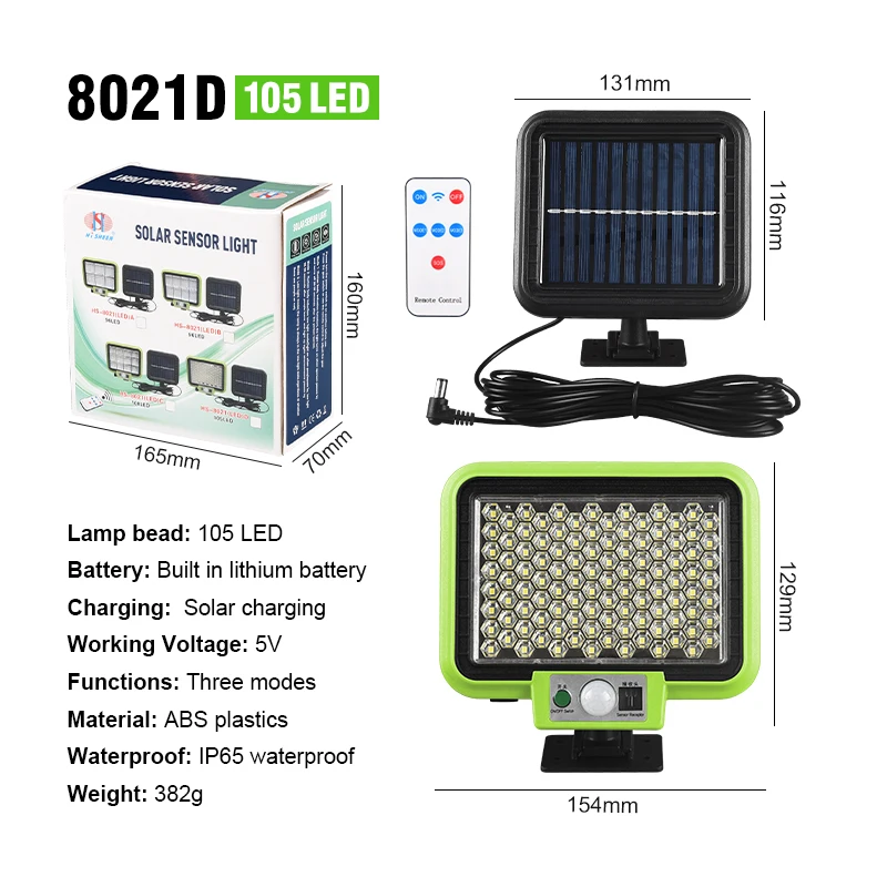 solar lights for sale Solar Motion Sensor Light Outdoor 3 Working Mode Wired Lamp Adjustable Solar Panel Security Flood Lights for Yard Garage Garden solar lights outdoor Solar Lamps