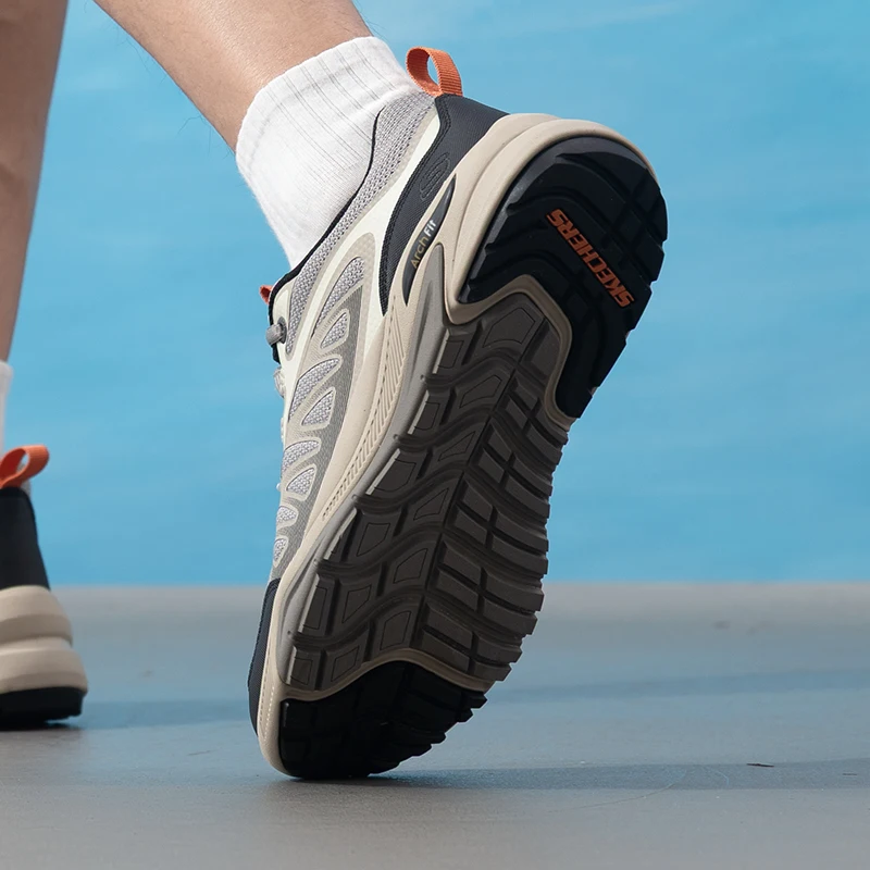 Skechers 남성용 스포츠 신발 메쉬 통기성 야외 하이킹 및 등산 내마모성 로우탑 캐주얼 신발 210471-Lgmt