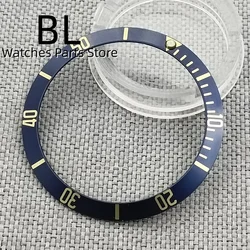Vintage Multicolor Aluminum Bezel with Gold Index Time Marks (60 blue gold)