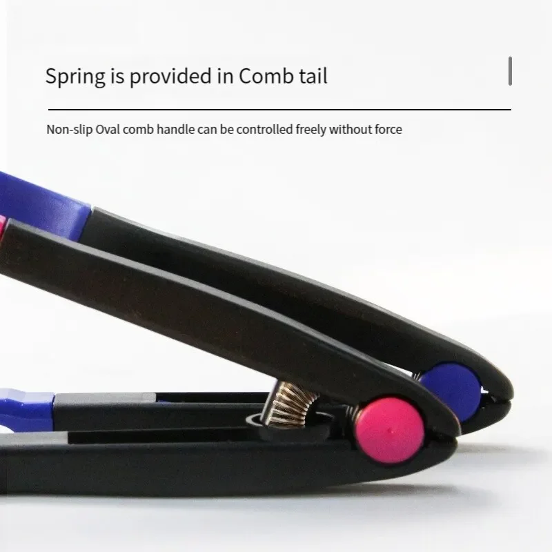 Hairdressing Styling Hair Straightening Comb Flat Comb Salon Hair Brush Combs Straightener V-shaped Straight Comb Straightener