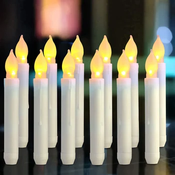 LED 불꽃 없는 촛불 조명, 배터리 구동 전자 티라이트 램프, 홈 웨딩 생일 파티 장식 조명, 12 개