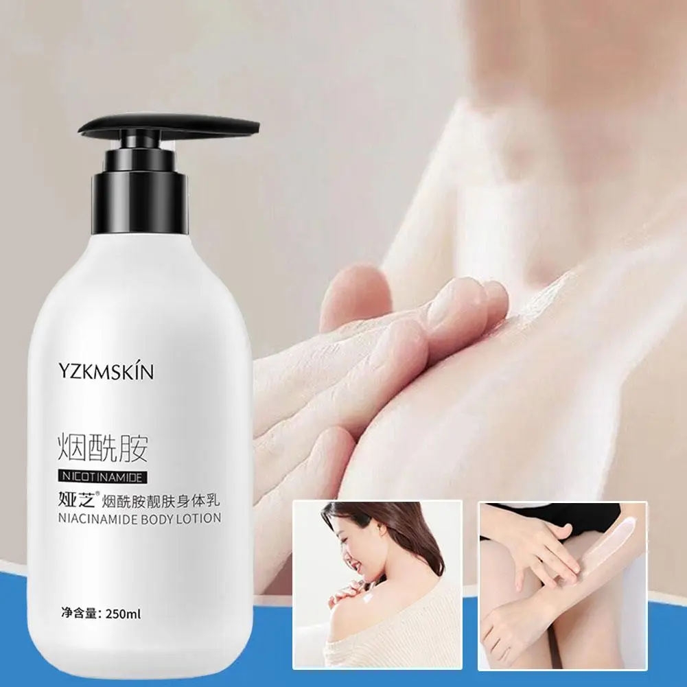 

Whitening Body Lotion 250ml Nourishing Moisturizing Care Cream Niacinamide Brightening Whitening Product Skin And A8J8