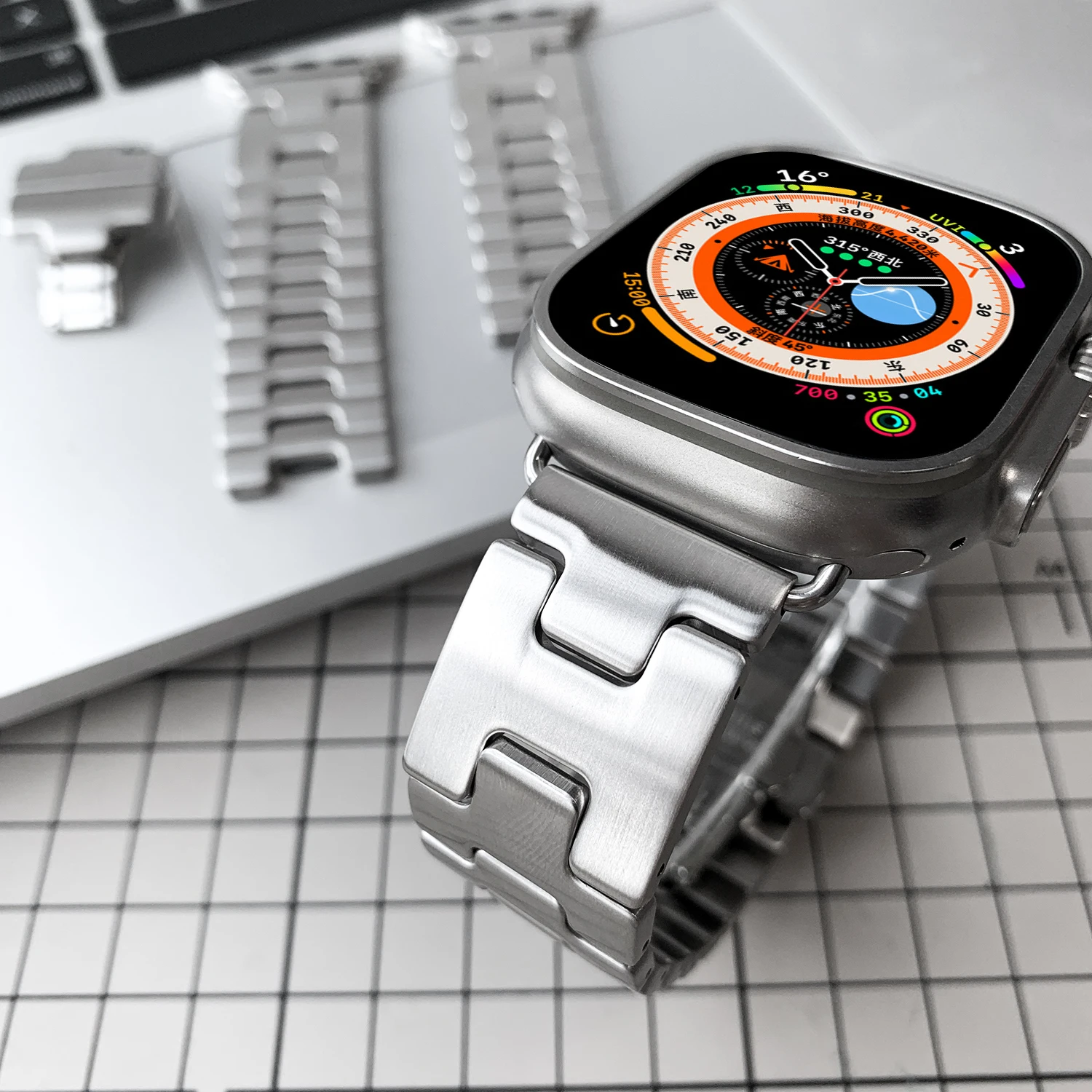 HERMES アップルウォッチ Single Tour Grand H 46 S Hermes Grand H