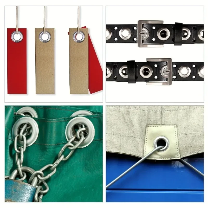 Description Picture 4 of item103Sets Grommet Tool Kit Grommet Setting Tool 100 Sets Grommets Eyelets (1/2 Inch Diameter) Eyelets And Eyelet Punch Die Tool