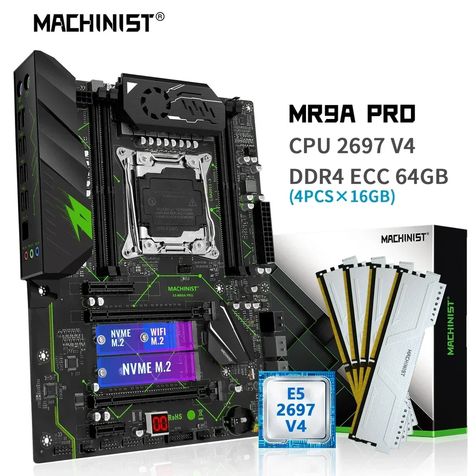 マザーボードコンボキット,Xeon e5 MACHINIST-X99,v4,CPU,lga 2697-3