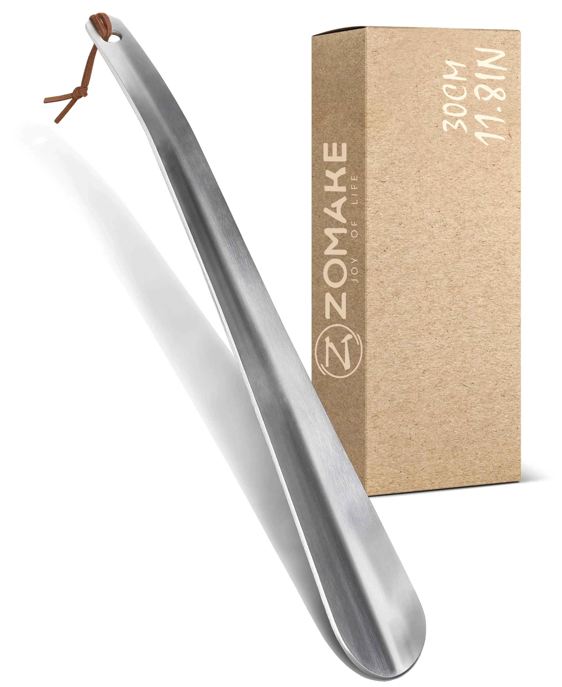 Shoe Horn 30CM Metal Shoe Horns Long Handle Shoe Horn Quality Stainless Steel Long Shoehorn Lifter Helper Aid Tool Accessories