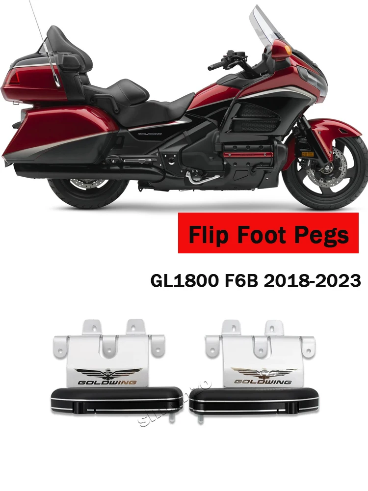 MotorcycleGL1800FlipFootPegsForHondaGoldWing1800Pedestal