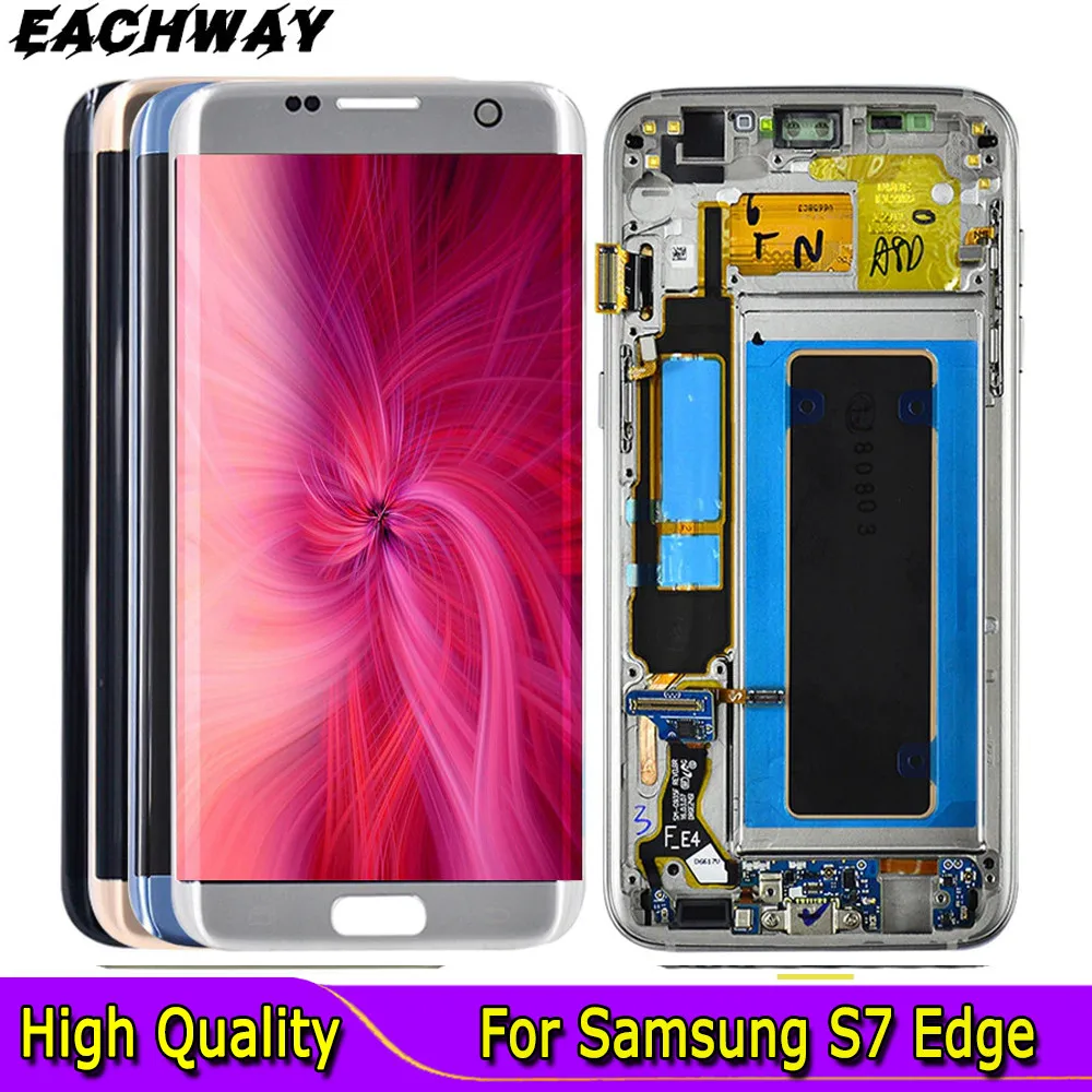 

For Samsung Galaxy S7 Edge LCD G935 G935F Display Touch Screen Digitizer 5.5" FHD For Samsung S7 Edge LCD Pantalla Replacement