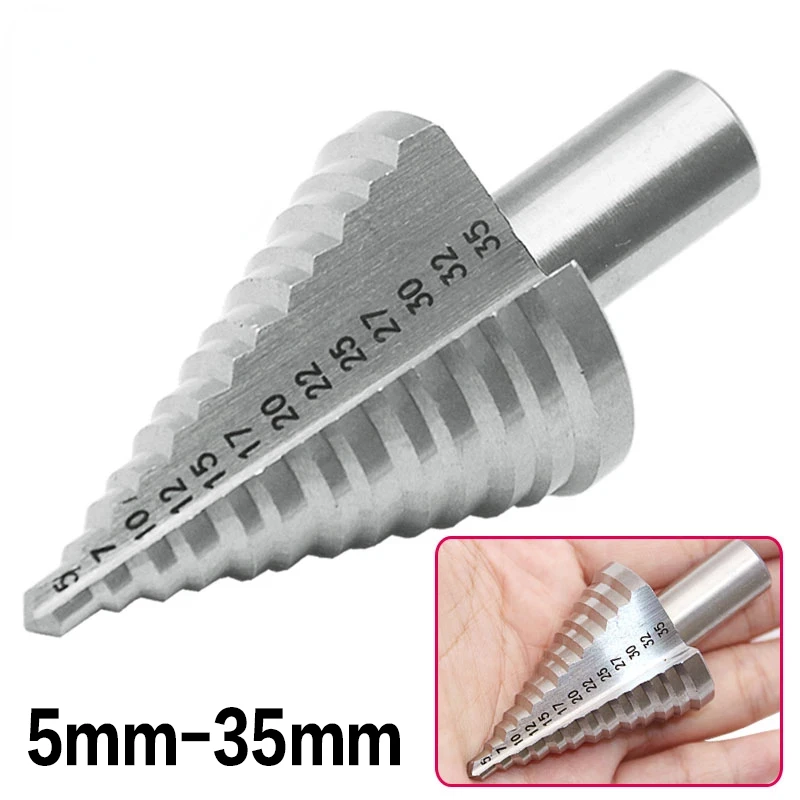 Online Best choice HSS Spiral Step Cone Drill Bit Metal Hole Cutter