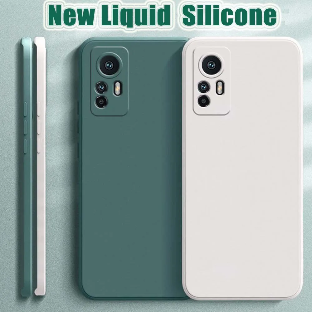 Custodia Morbida Quadrata In Silicone Liquido Per Xiaomi Poco F5 Pro Cover Per Redmi Note 12 Turbo K60 Bumper Anti Drop Slim Fit Custodia Per Telefono