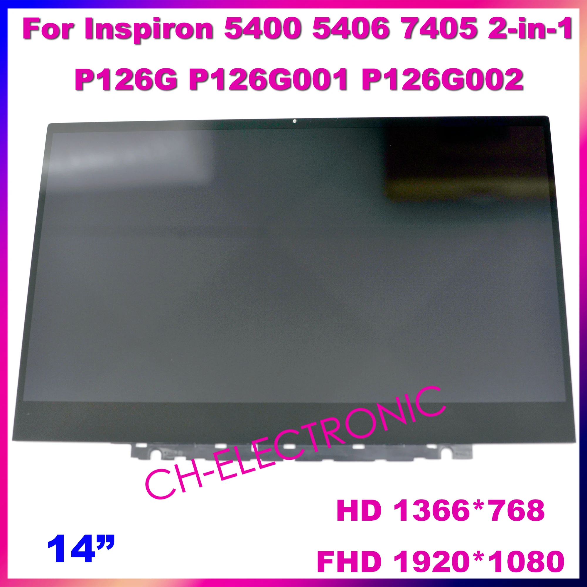 

Дисплей для ноутбука Dell Inspiron 5400 5406 7405 2 в 1 P126G P126G001 P126G002, дисплей в сборе, 14 дюймов