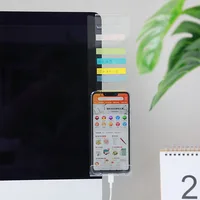 Sticky Note Holder 30 X 8 X 2cm Memo Board Office School Tiny Storage Transparent Wear-resistance Acrylic Creative 1
