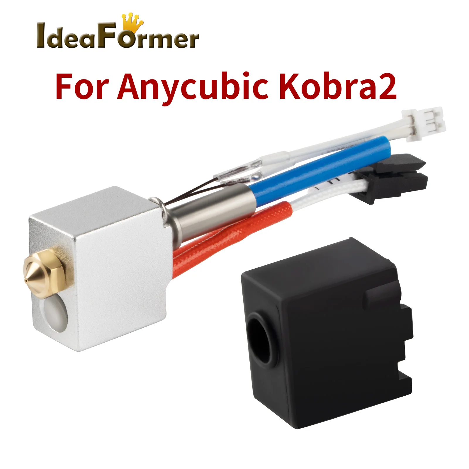 

Hotend Kit For Anycubic Kobra 2 0.4mm Brass Nozzle Hotend Kit Extruder For 3D Printer Kit Parts
