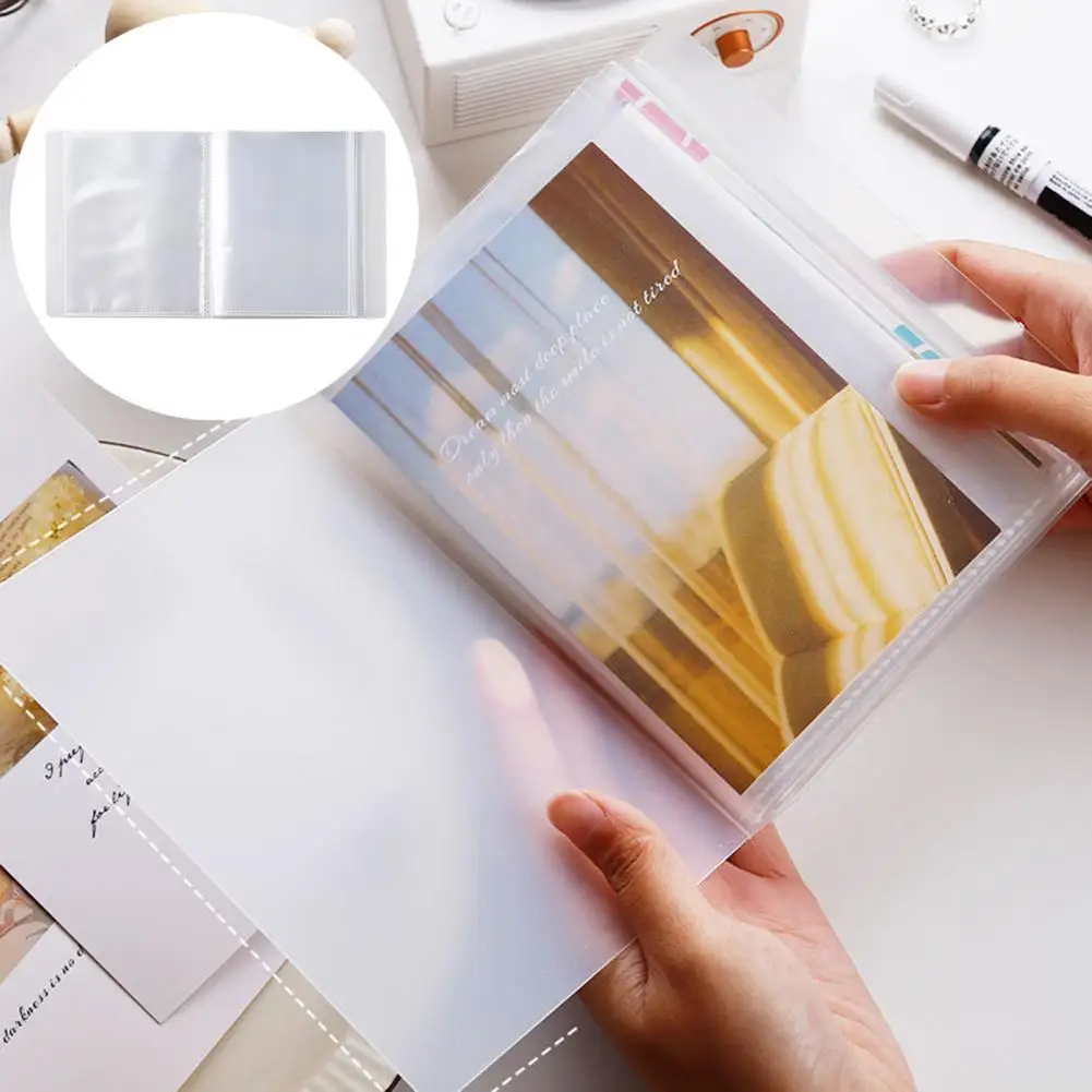 

Photo Album Not Easily Deformed Large Capacity Insert Type Eco-friendly Card Storage PP Material 40 Sheet A6 Picture Album