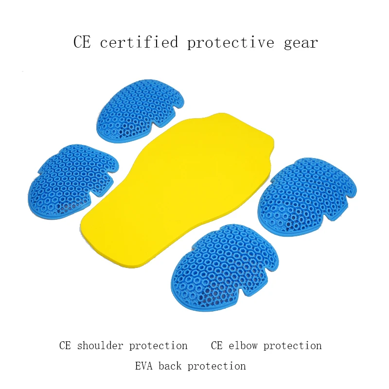 DUHAN 오토바이 재킷 CE 팔꿈치 보호대 어깨 패드 및 EVA 등 보호를 ..