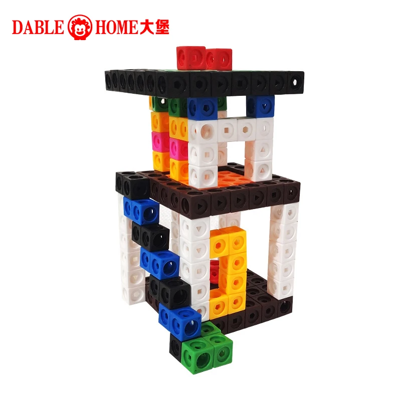 Linking Math Cubes Activity Cards Set Magical Counting Toys Snap Linking Cube Math Counters For Kids Learning