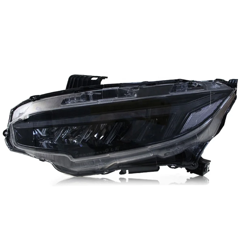 자동차 스타일링 헤드라이트, 시빅 2015-2020 X LED 듀얼 프로젝터 렌즈, 애니메이션 DRL 신호등