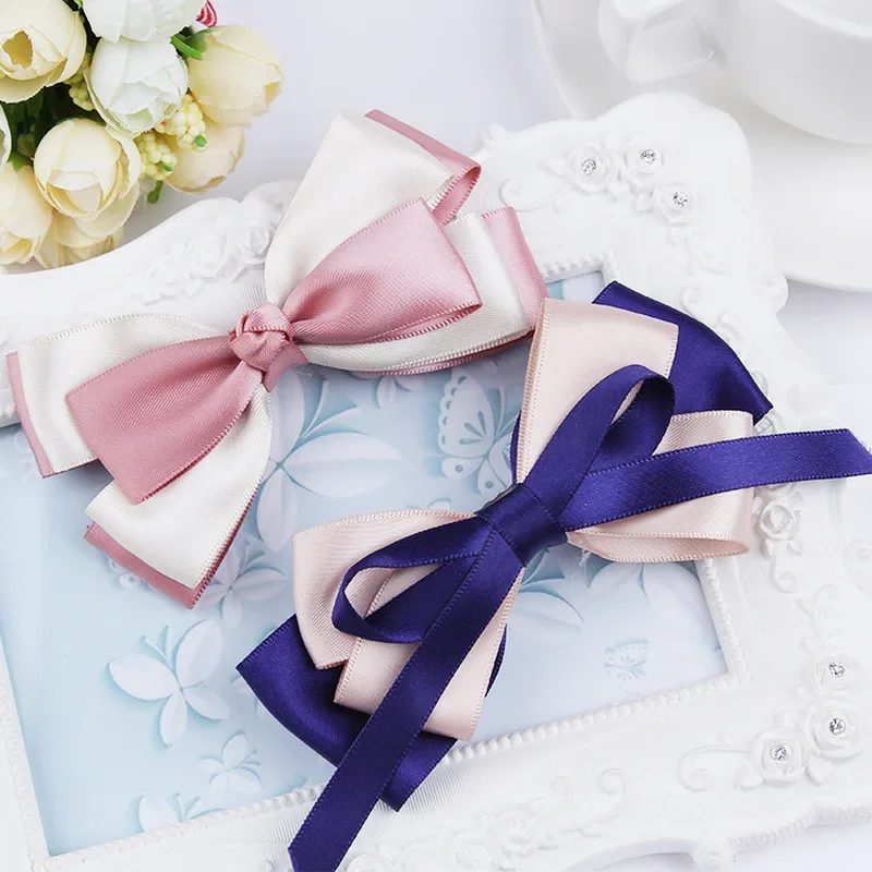 Satin Ribbons DIY Artificial Silk Roses Supplies Handicraft Bow Sewing Accessories Material 25yards/roll 0.6/10/15/20/25/40/5cm