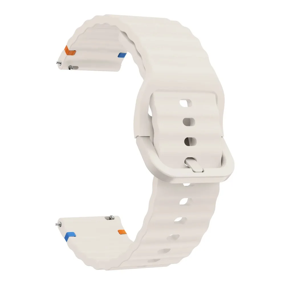 Wave Silicone Strap - Comfortable Bracelet for Smartwatches (18/20/22mm)
