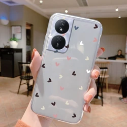 Cute Floral Cat Silicone Phone Case - Soft, Clear, and Protective for Honor X7b 5G (Ktm-aixin42)