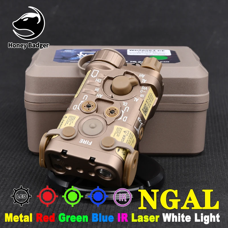 

WADSN Tactical All Metal L3 NGAL Red Green Blue Dot Laser IR Sight Pointer Airsoft Weapon Hunting Strobe Flashlight NGAL Laser