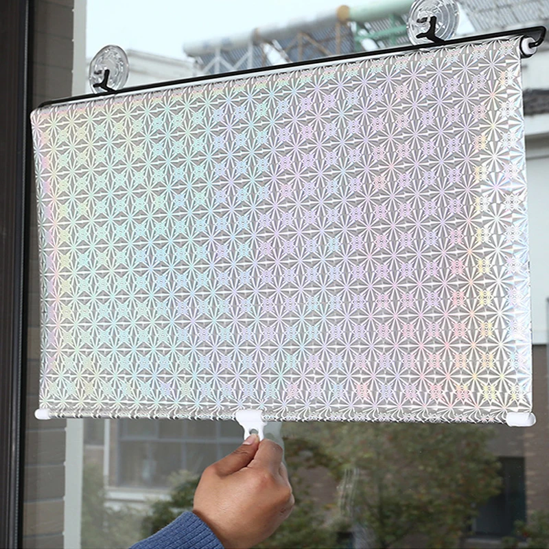 Sunshade Roller blinds Curtains Blackout Curtain Suction Cup Punch-free Retractable Window Kitchen Roller Curtains for Bedroom 2