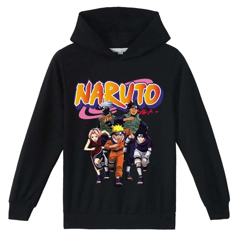 

Naruto Campus Long-sleeved Sweatshirt Fashion Trendy Boys and Girls Autumn Clothing for Older Children Coat Hoodie