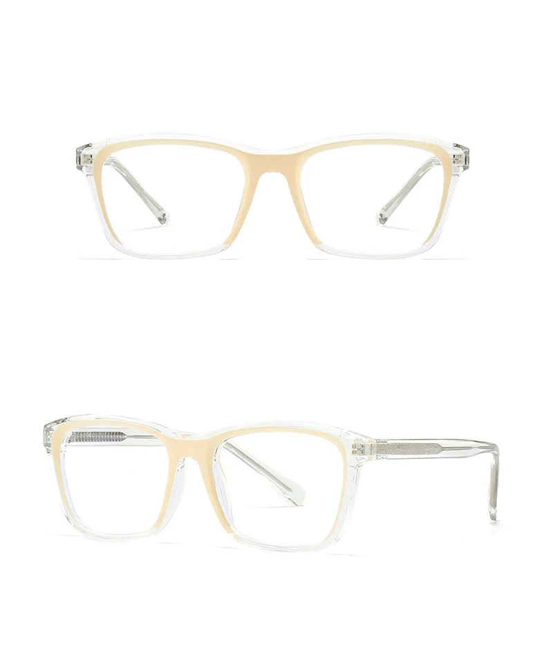 R56841 transparenter Rahmen Lesebrillen Frauen Retro bunte Brille Männer ovale presbyopische Brille diopt risch 0.5 ~ 3,5 – Detail 9