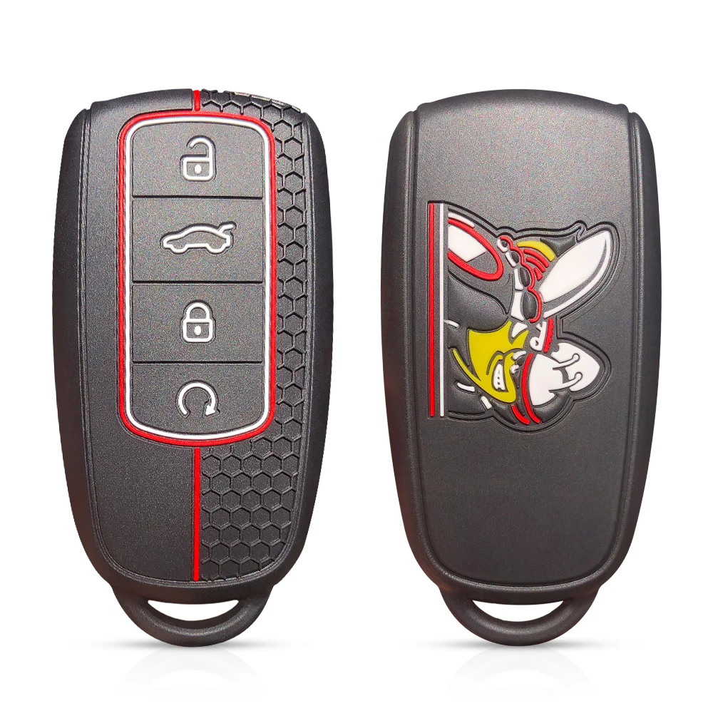 Premium Silicone Car Key Cover & Keychain Holder 2021