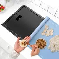 304 อ่างล้างจานสแตนเลสที่มองไม่เห็นสีดําขนาดเล็ก MINI ซ่อนครัวปกปิดอ่างล้างจานอ่างล้างจานบาร์ 3