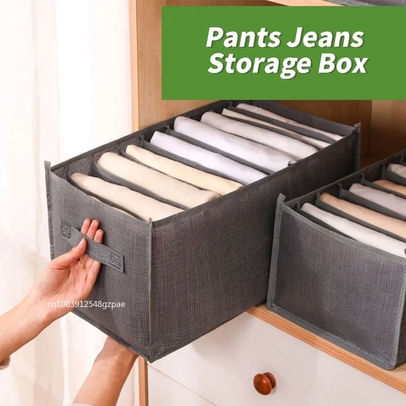 Closets Clothes Organizer Pants Jeans Storage Box Cabinet Organizer Drawers Underwear Socks T-Shirt Wardrobe Storage Organizers