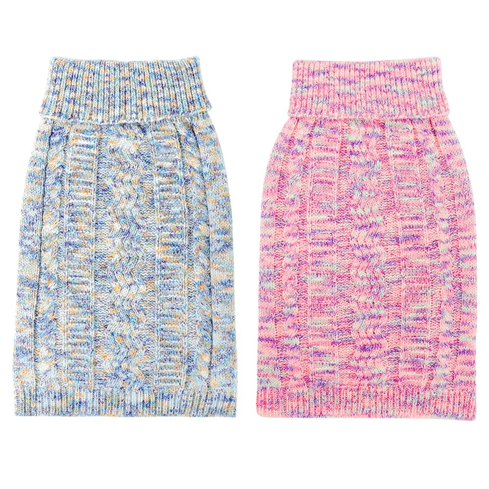 소형 중형견용 반려동물 스웨터, 따뜻한 반려동물 터틀넥 치와와 조끼, 부드러운 요키 코트, 테디 재킷, 겨울