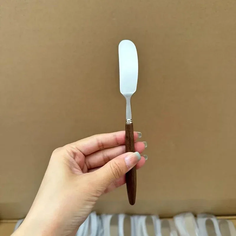 Wooden Handle Butter Cutter Knife, Dessert Cheese Slicer Knives, Toast Breakfast Utensil, Jam Spreaders, Cream Cutter, Kitchen T