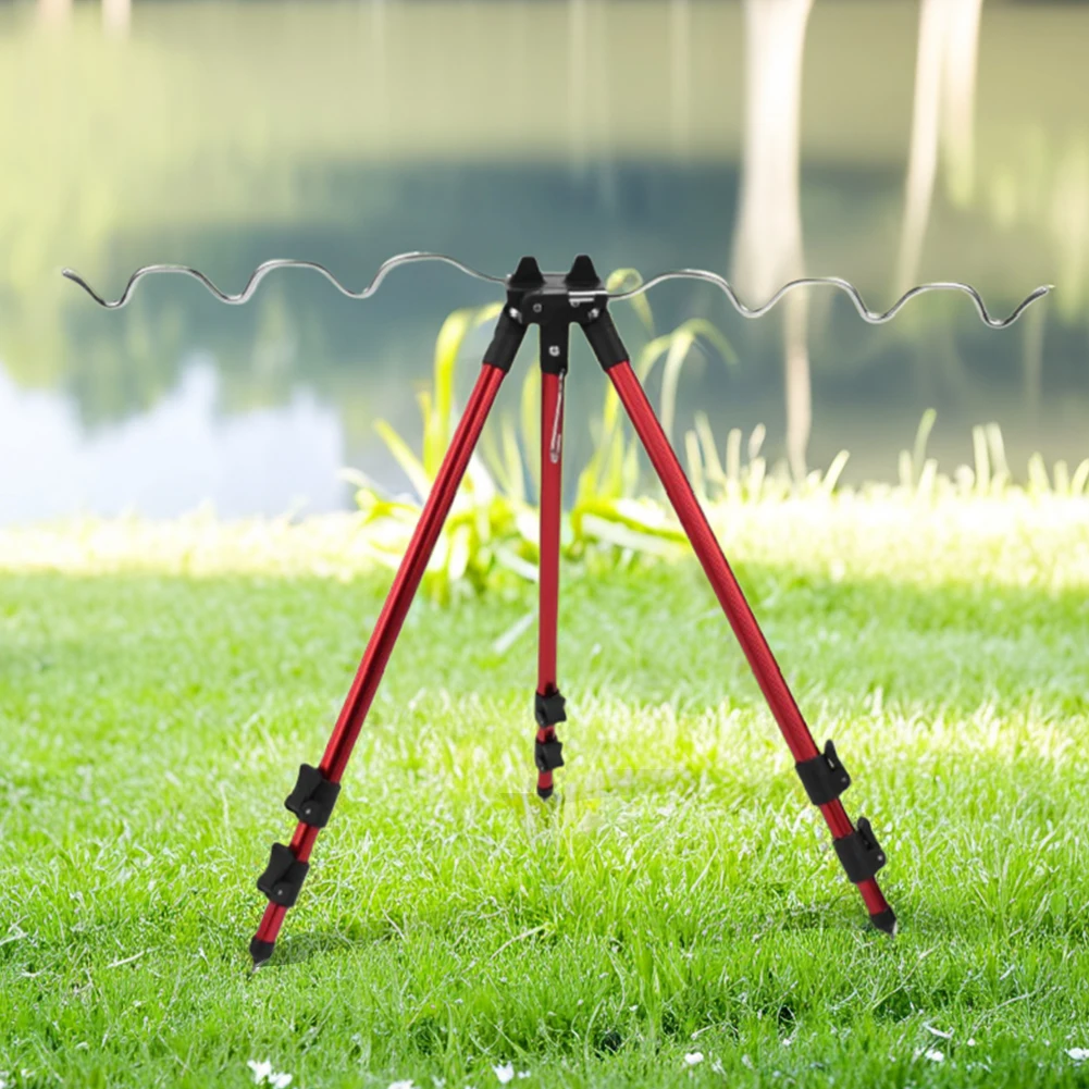 Fishing Rods Tripod Stand Telescopic Fishing Rod Holder Folding Sea Pole Support Frame Fishing Rod Rest Base Fishing Accessories