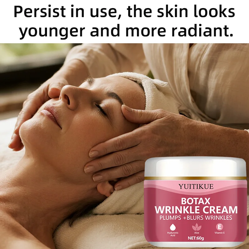 BOTAX Anti-Wrinkle Cream   Plumps and reduces wrinkles, rich in hyaluronic acid, aloe vera, and vitamin E, moisturizes and firms