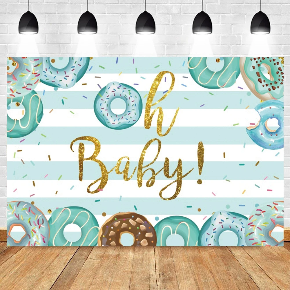 Sweet One Candy Bar Donuts 1st Birthday Party Backdrops Photography Baby Shower Background Portrait Photographic Photo Studio photo backdrop,photo wallpaper,party decoration covers