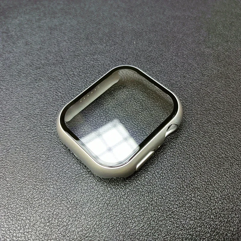 Enhanced Tempered Glass Case for Apple Watch - Screen Protector & Bumper Cover Accessories