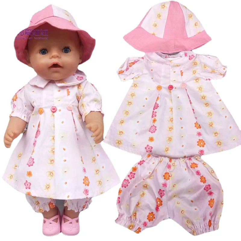 

Doll Sweater + Jeans Set for 18 Inch 45cm Girl Doll Outwear Fit for 43CM Baby Doll Outfit Children Gift