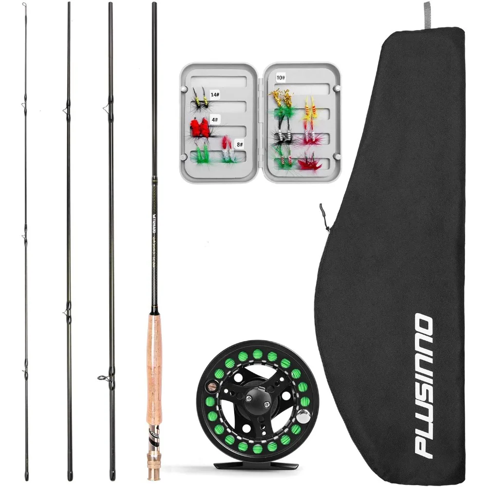 fly-fishing-rod-and-reel-combo-4-piece-lightweight-ultra-portable-graphite-fly-rod-5-6-complete-starter-package