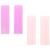 4pcs Nipper Cover Protective Sleeve for Nail Cuticle Scissors Manicure Pedicure Tools kits Dead Skin Scissor (Pink+ Rose Red) 1