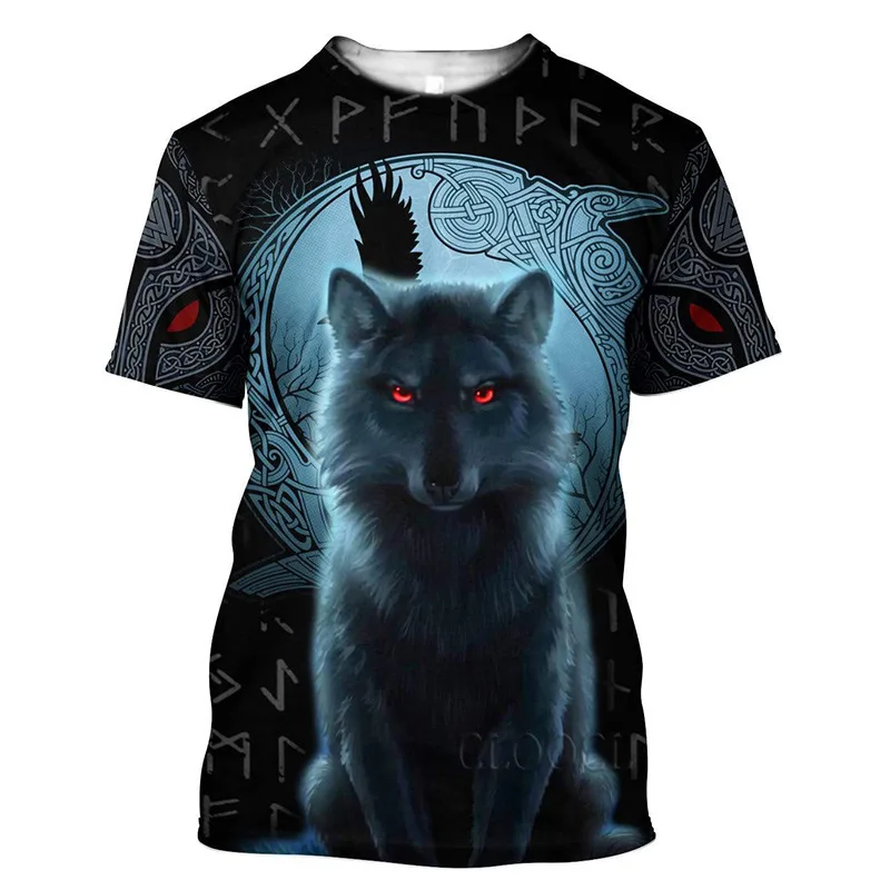 

New 3D Print Animal Wolf Causal Clothing Fashion Men Women T-shirt Plus Size S-7XL Four Seasons Casual Oversized