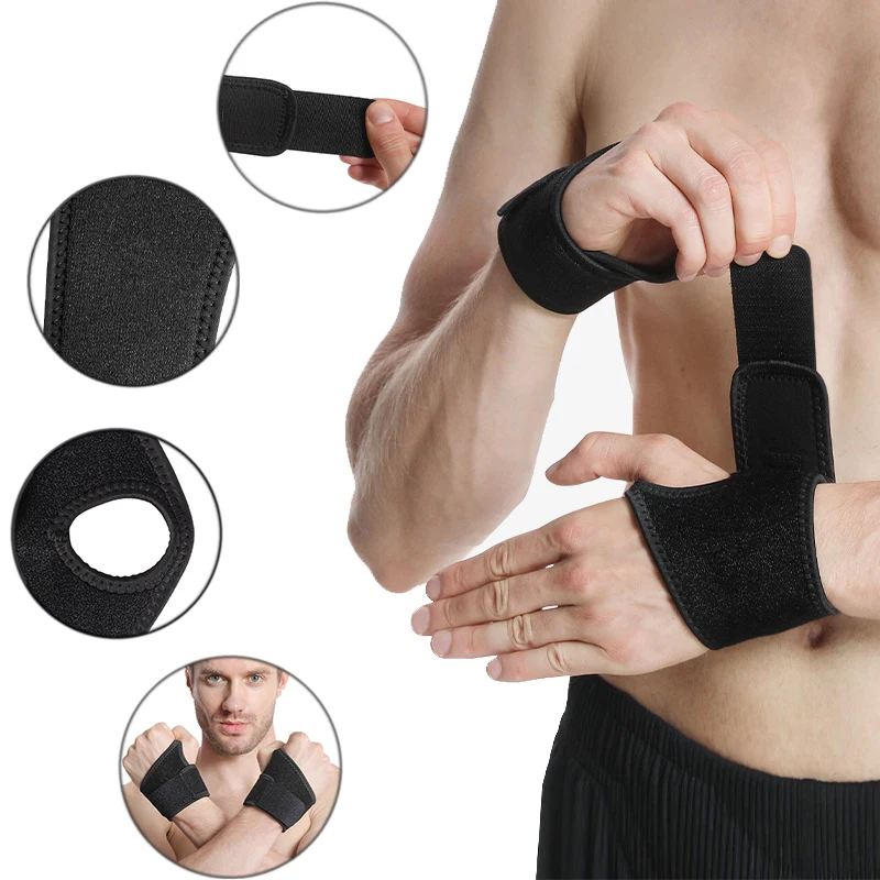 

2PCS Sports Wristband Men Women Fitness Strap Gym Wristbands Weight Lifting Wrist Support Powerlifting Compression Wrist Straps