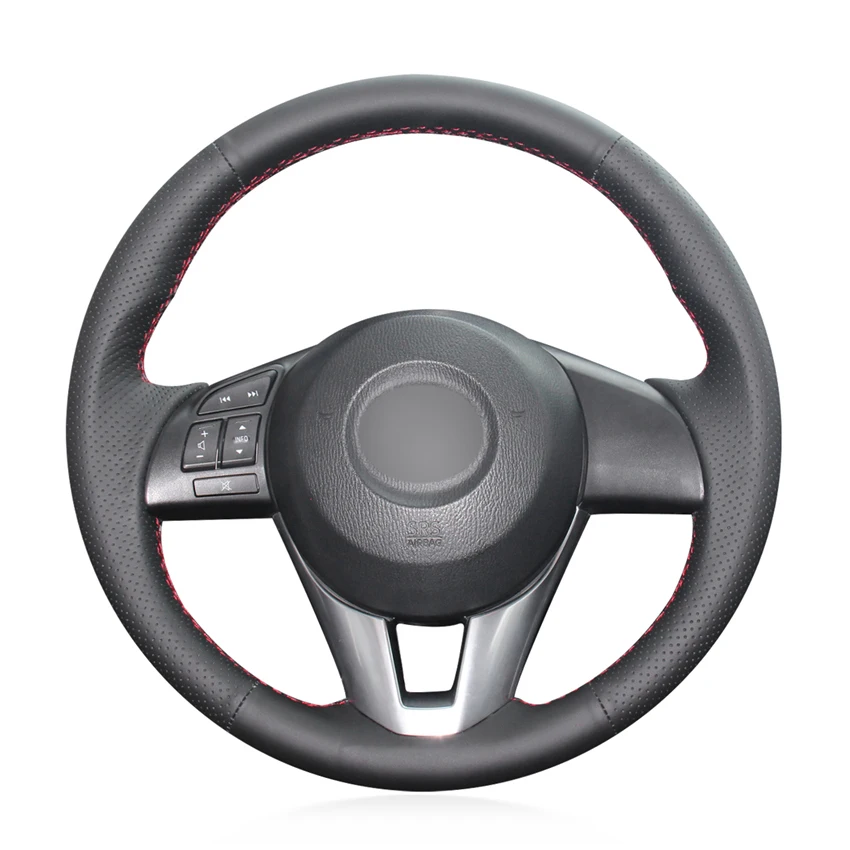 Artificial Leather Noslip Car Steering Wheel Cover For Mazda 3 Axela