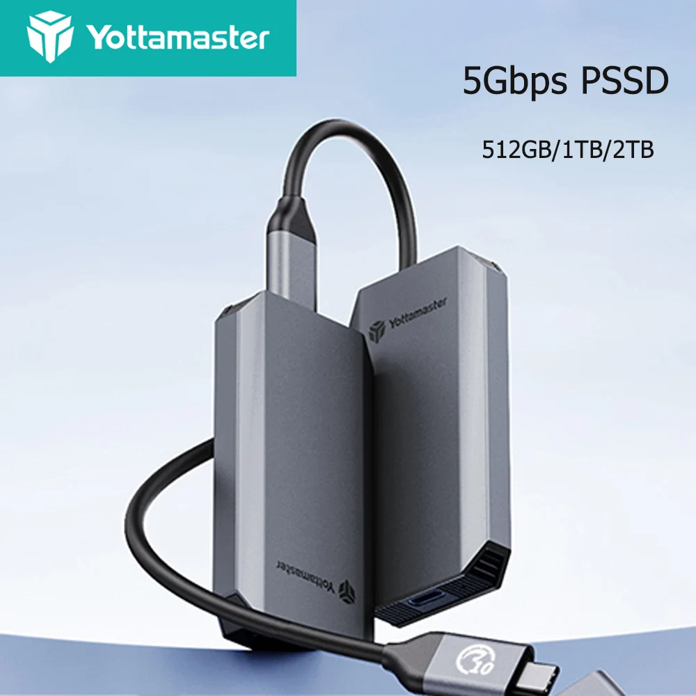 요타마스터 YM5 PSSD 휴대용 SSD 512GB 1TB 2TB 타입 C 500M..