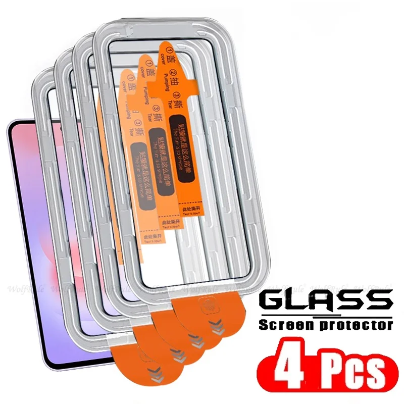 Premium Tempered Glass Screen Protector with Full Cover Glue for Samsung Galaxy A37 - Dust-Free Protection