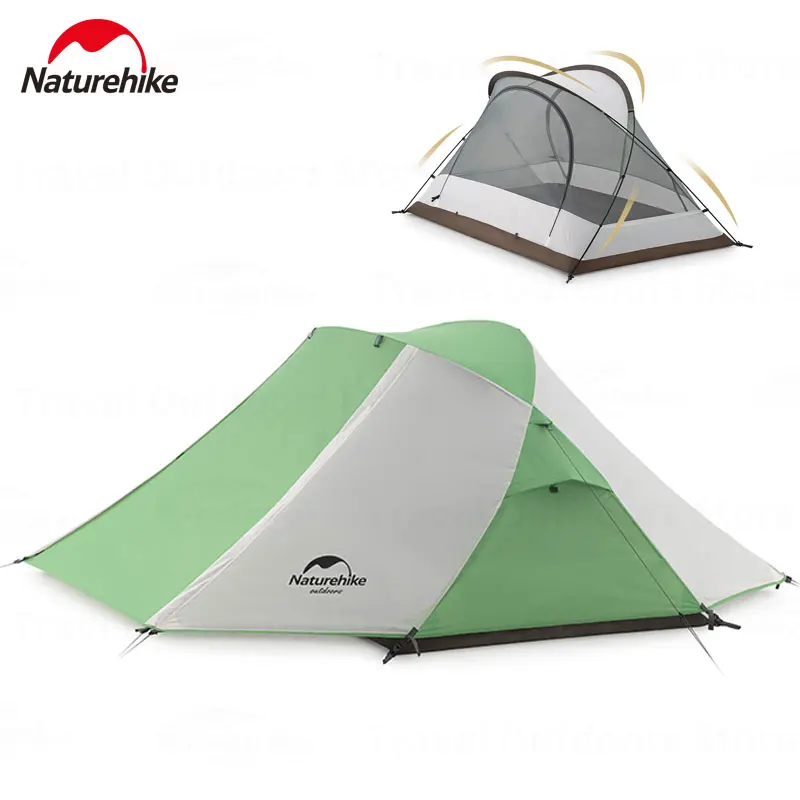 Naturehike 210T Tenda A Conchiglia Da Spiaggia Tenda Da Esterno Da Viaggio Tende Da Pesca Per 2 Persone Bushcraft Glamping Tenda Da Campeggio Impermea